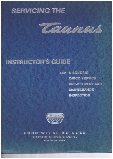Boek taunus instruction repair kaft